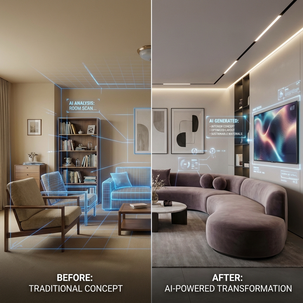 AI Virtual Interior Designer Generated Room Design